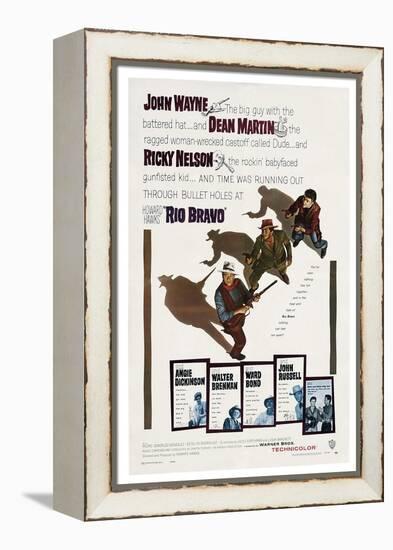 Howard Hawks' Rio Bravo, 1959, "Rio Bravo" Directed by Howard Hawks-null-Framed Premier Image Canvas