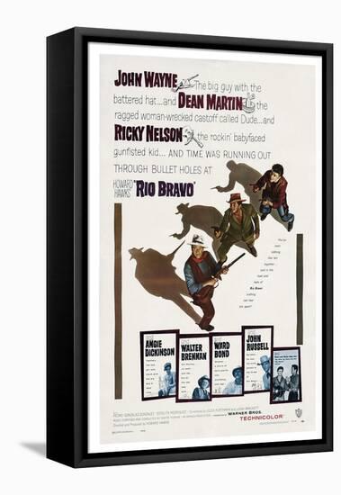 Howard Hawks' Rio Bravo, 1959, "Rio Bravo" Directed by Howard Hawks-null-Framed Premier Image Canvas