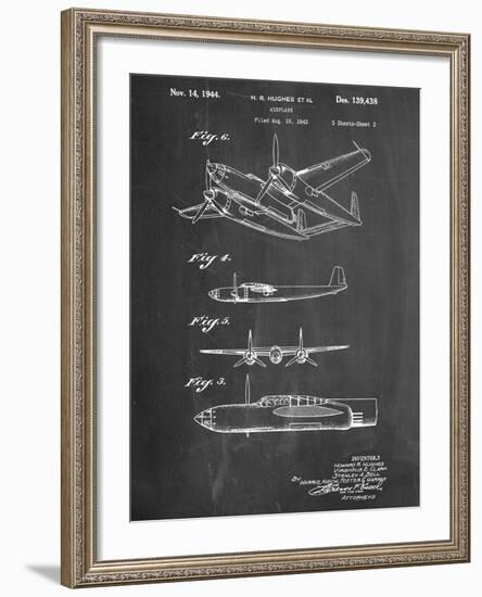 Howard Hughes Airplane Patent-null-Framed Art Print