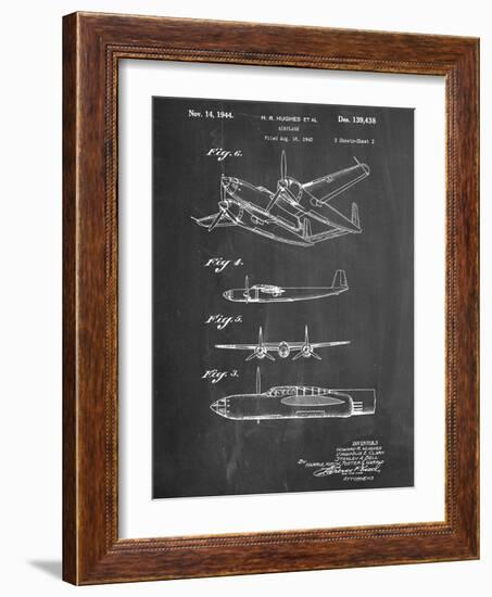 Howard Hughes Airplane Patent-null-Framed Art Print