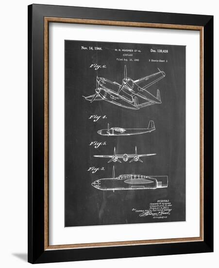 Howard Hughes Airplane Patent-null-Framed Art Print