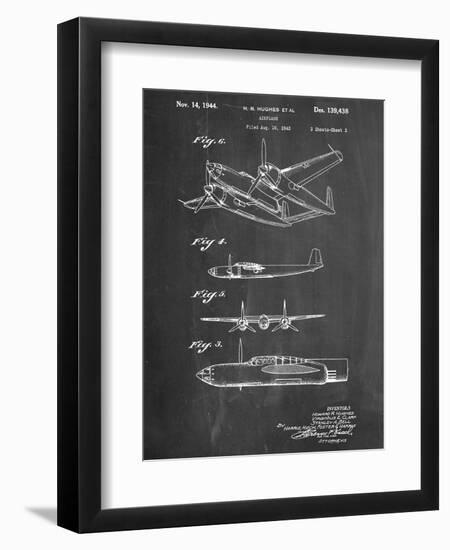 Howard Hughes Airplane Patent-null-Framed Art Print