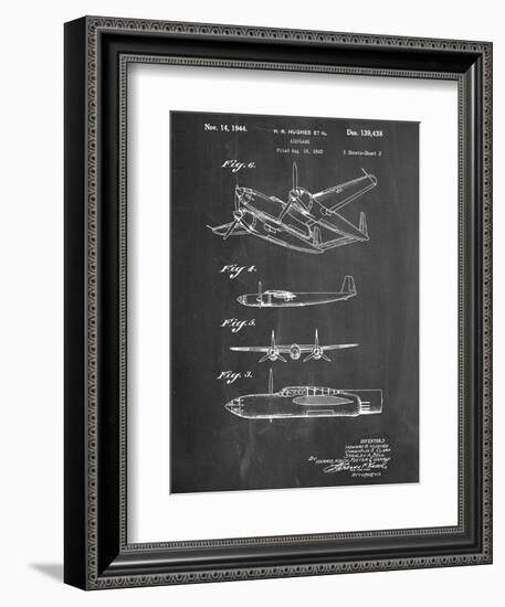 Howard Hughes Airplane Patent-null-Framed Art Print