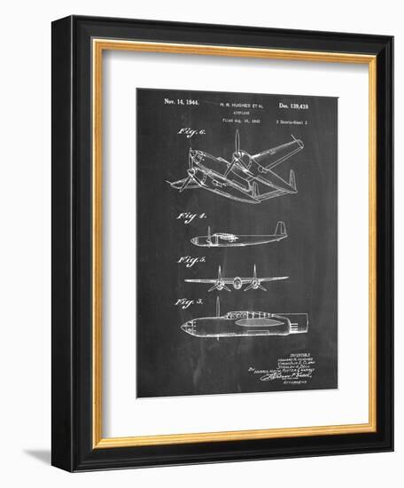 Howard Hughes Airplane Patent-null-Framed Art Print