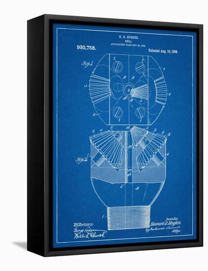 Howard Hughes Drill, Oil Drill Patent-null-Framed Stretched Canvas