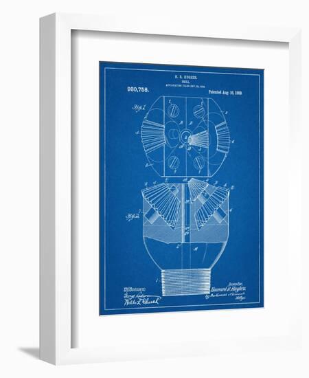 Howard Hughes Drill, Oil Drill Patent-null-Framed Art Print