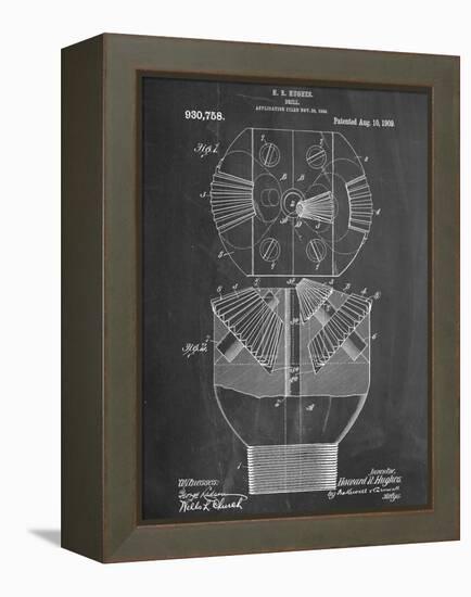 Howard Hughes Drill, Oil Drill Patent-null-Framed Stretched Canvas