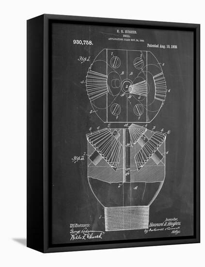 Howard Hughes Drill, Oil Drill Patent-null-Framed Stretched Canvas