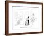 "Howard, I think the dog wants to go out." - New Yorker Cartoon-Arnie Levin-Framed Premium Giclee Print
