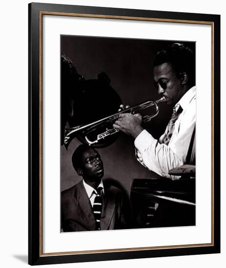 Howard McGhee and Miles Davis-William P^ Gottlieb-Framed Art Print