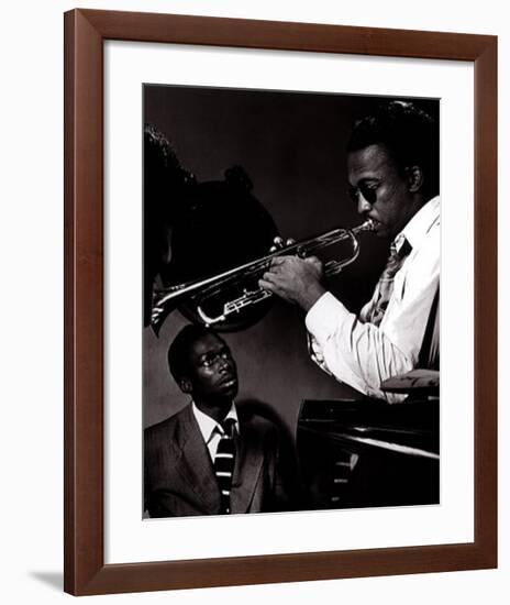 Howard McGhee and Miles Davis-William P^ Gottlieb-Framed Art Print