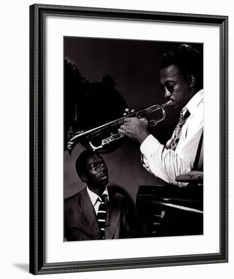 Howard McGhee and Miles Davis-William P^ Gottlieb-Framed Art Print