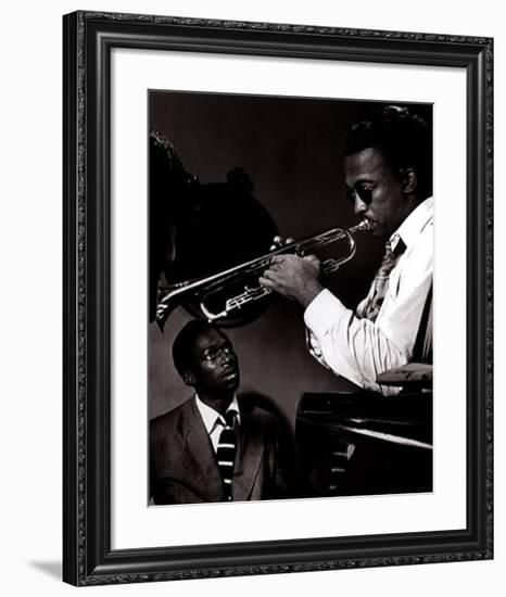 Howard McGhee and Miles Davis-William P^ Gottlieb-Framed Art Print