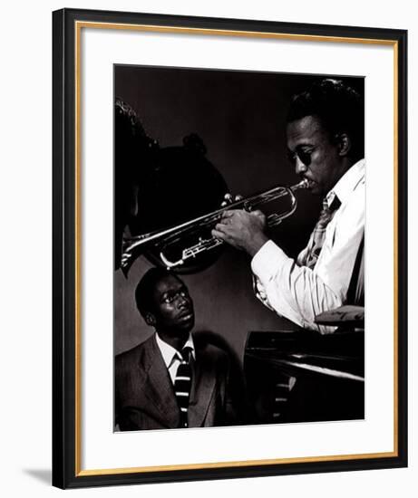 Howard McGhee and Miles Davis-William P^ Gottlieb-Framed Art Print