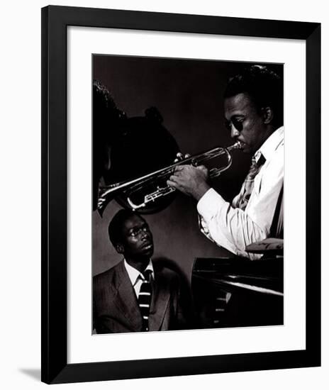 Howard McGhee and Miles Davis-William P^ Gottlieb-Framed Art Print