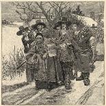 An Old Woman is Arrested as a Witch-Howard Pyle-Art Print