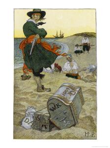Captain Kidd Buries His Treasure by Howard Pyle