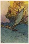 Captain Kidd Buries His Treasure-Howard Pyle-Giclee Print