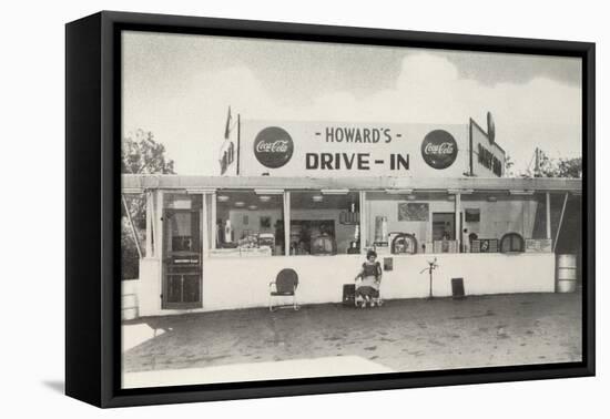 Howard's Drive-In, Roadside Retro-null-Framed Stretched Canvas