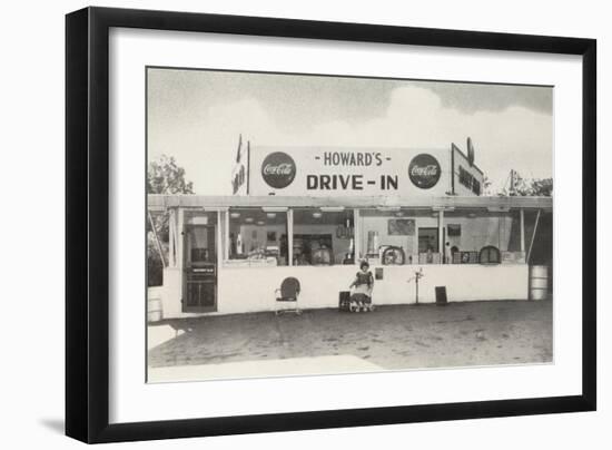Howard's Drive-In, Roadside Retro-null-Framed Art Print