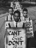 African Americans on Picket Line, Protesting Treatment at Lunch Counter-Howard Sochurek-Photographic Print