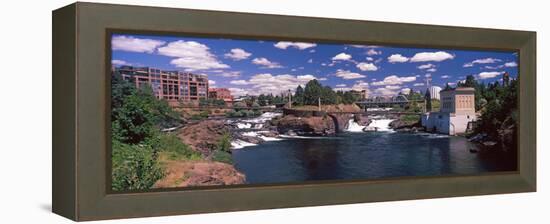 Howard Street Bridge over Spokane Falls, Spokane, Washington State, USA-null-Framed Stretched Canvas