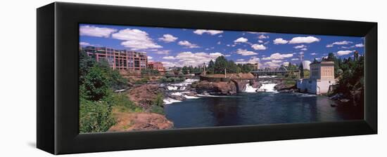 Howard Street Bridge over Spokane Falls, Spokane, Washington State, USA-null-Framed Stretched Canvas