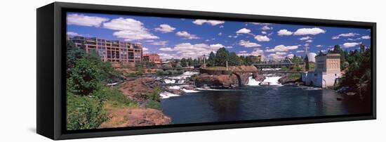 Howard Street Bridge over Spokane Falls, Spokane, Washington State, USA-null-Framed Stretched Canvas
