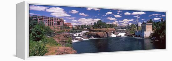 Howard Street Bridge over Spokane Falls, Spokane, Washington State, USA-null-Framed Stretched Canvas