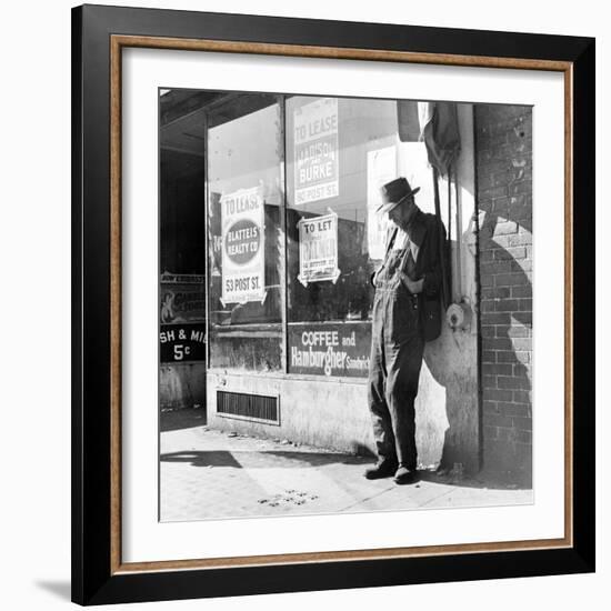 Howard Street, San Francisco, California, known as "Skid Row", 1937-Dorothea Lange-Framed Photographic Print