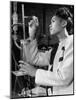 Howard University Student Working in Laboratory-Alfred Eisenstaedt-Mounted Photographic Print