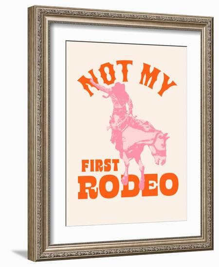 Howdy Cowgirl I-Victoria Barnes-Framed Art Print