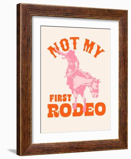 Howdy Cowgirl I-Victoria Barnes-Framed Art Print