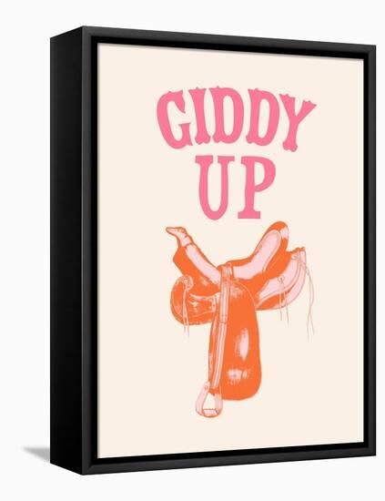 Howdy Cowgirl VI-Victoria Barnes-Framed Stretched Canvas