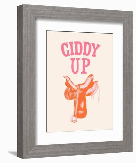 Howdy Cowgirl VI-Victoria Barnes-Framed Premium Giclee Print