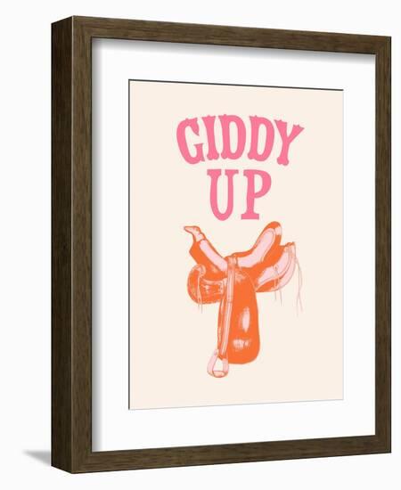 Howdy Cowgirl VI-Victoria Barnes-Framed Premium Giclee Print