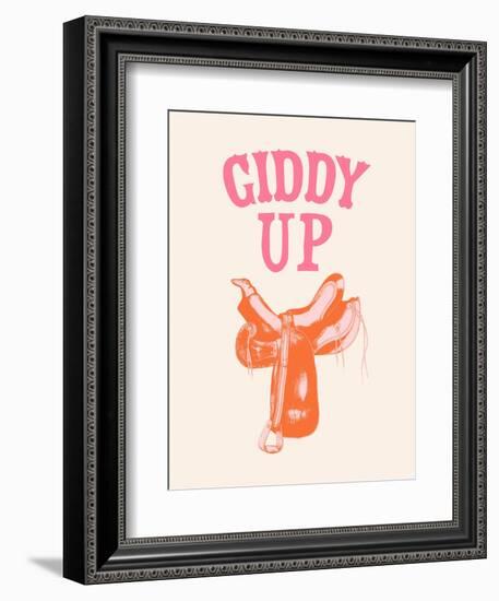 Howdy Cowgirl VI-Victoria Barnes-Framed Premium Giclee Print