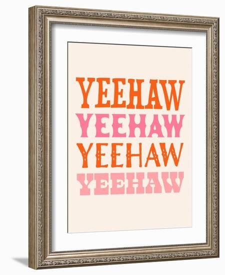 Howdy Cowgirl VII-Victoria Barnes-Framed Art Print