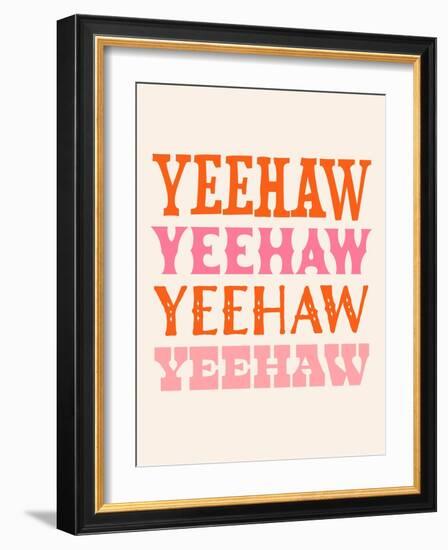 Howdy Cowgirl VII-Victoria Barnes-Framed Art Print