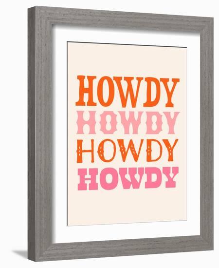 Howdy Cowgirl VIII-Victoria Barnes-Framed Art Print