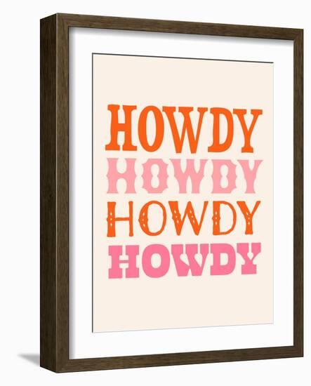 Howdy Cowgirl VIII-Victoria Barnes-Framed Art Print