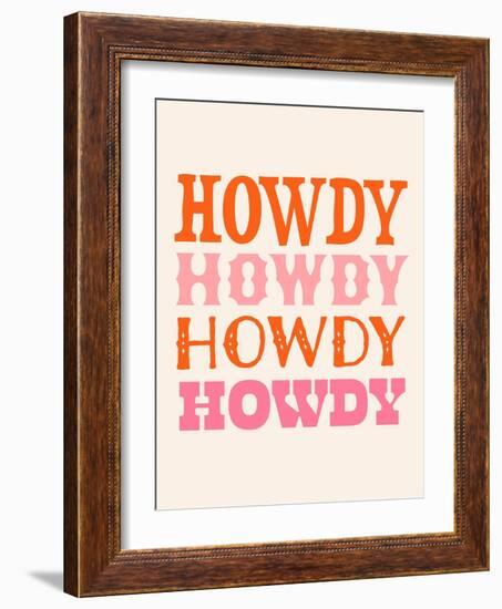 Howdy Cowgirl VIII-Victoria Barnes-Framed Art Print