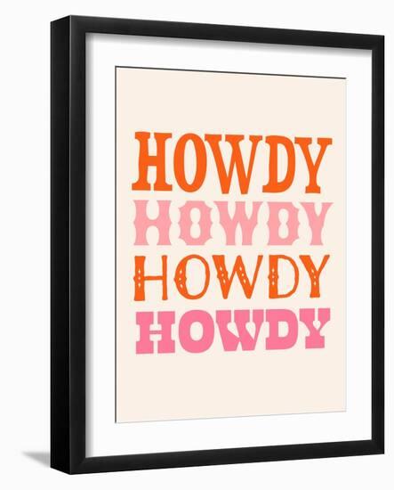 Howdy Cowgirl VIII-Victoria Barnes-Framed Art Print