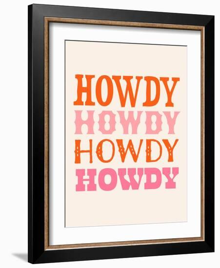 Howdy Cowgirl VIII-Victoria Barnes-Framed Art Print