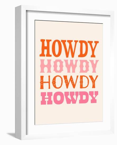 Howdy Cowgirl VIII-Victoria Barnes-Framed Art Print