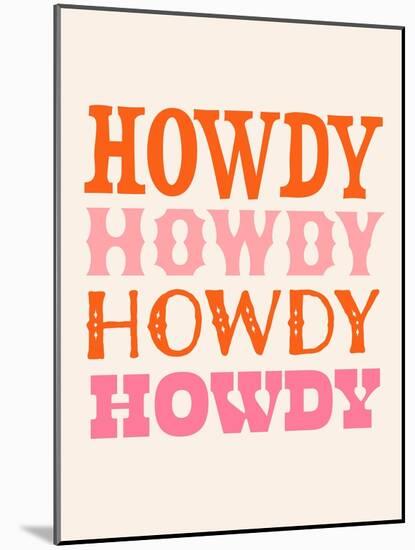 Howdy Cowgirl VIII-Victoria Barnes-Mounted Art Print