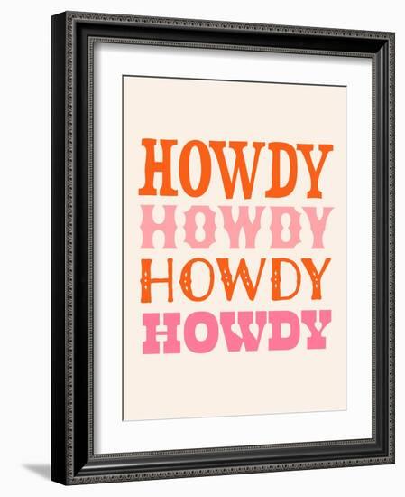 Howdy Cowgirl VIII-Victoria Barnes-Framed Art Print