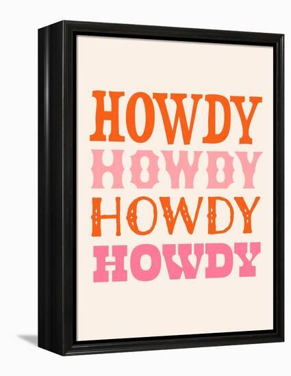 Howdy Cowgirl VIII-Victoria Barnes-Framed Stretched Canvas