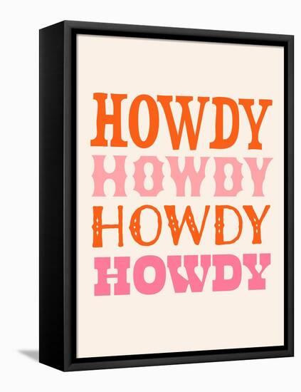 Howdy Cowgirl VIII-Victoria Barnes-Framed Stretched Canvas