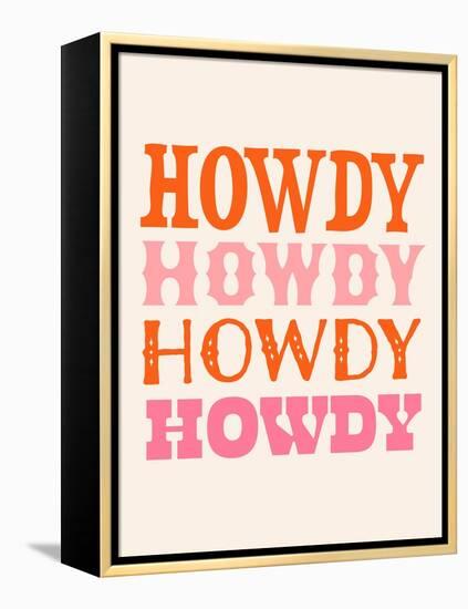 Howdy Cowgirl VIII-Victoria Barnes-Framed Stretched Canvas